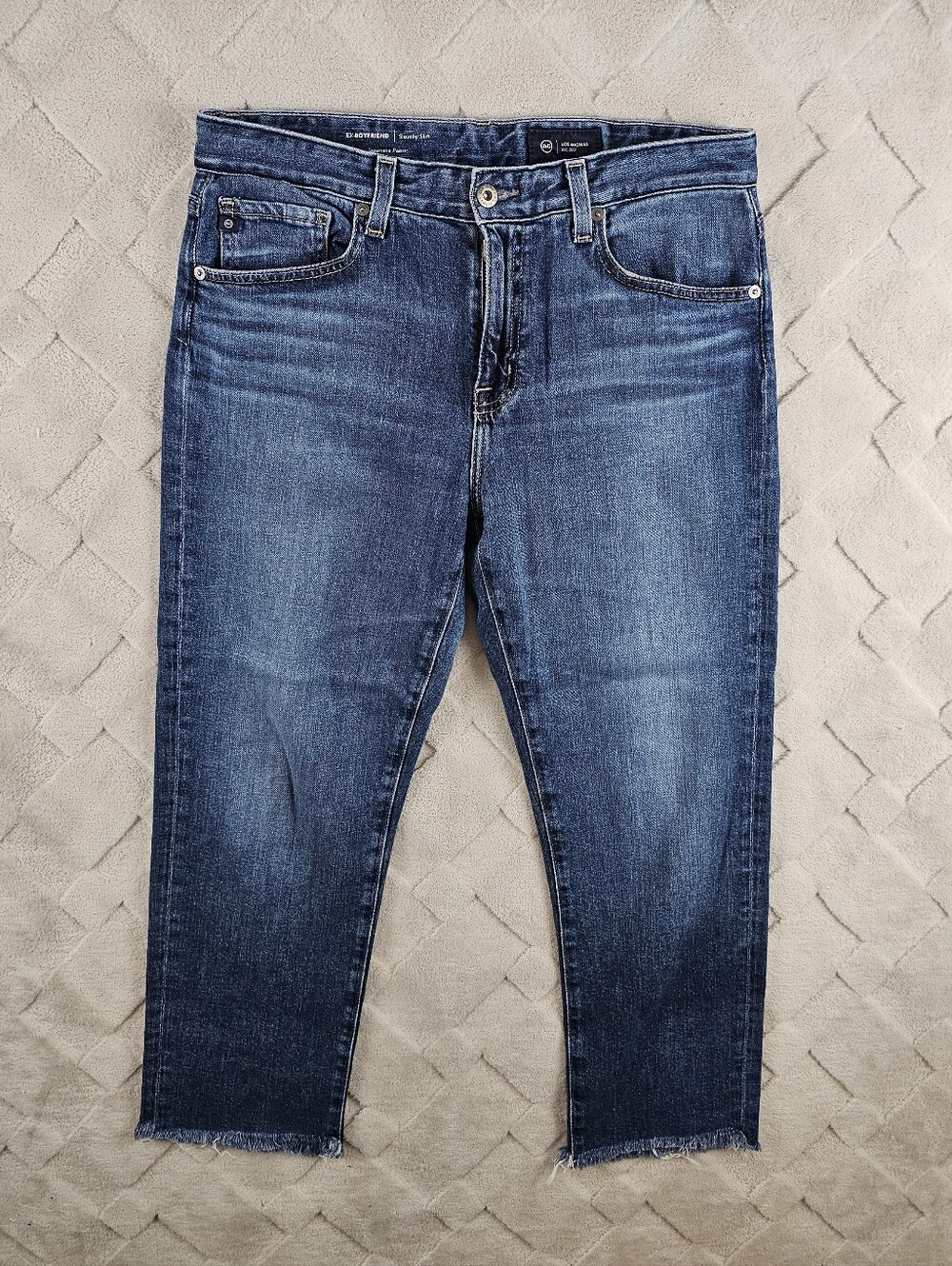 AG Adriano Goldschmied Ex-Boyfriend Slouchy Slim Jean Womens 27 Dark Wash Denim